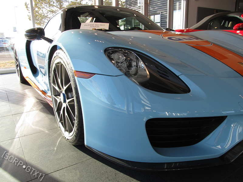 Illustration for article titled Ultra Rare Gulf Livery 918 Spyder w/ Weissach
